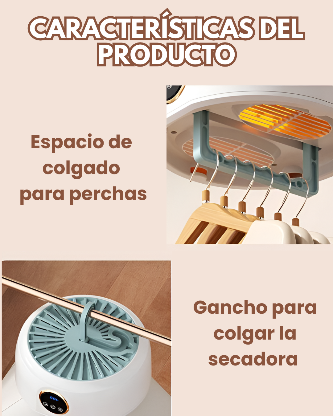 Secadora De Ropa Portátil Viaje Plegable