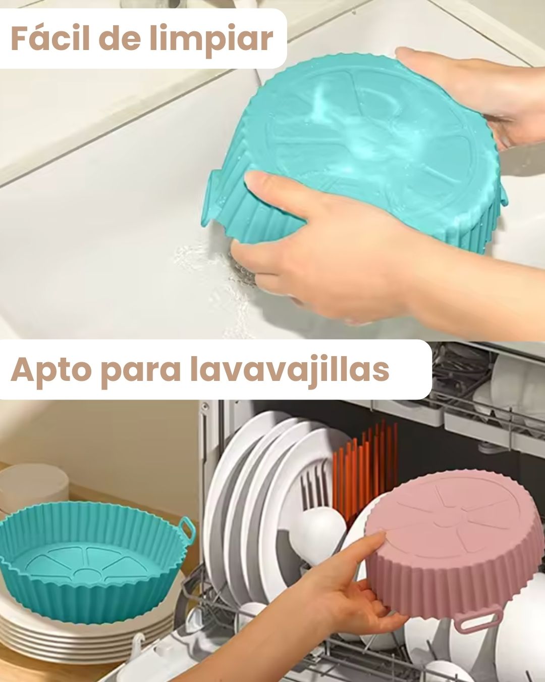 Set de Moldes de Silicona para Airfryer 6 Piezas