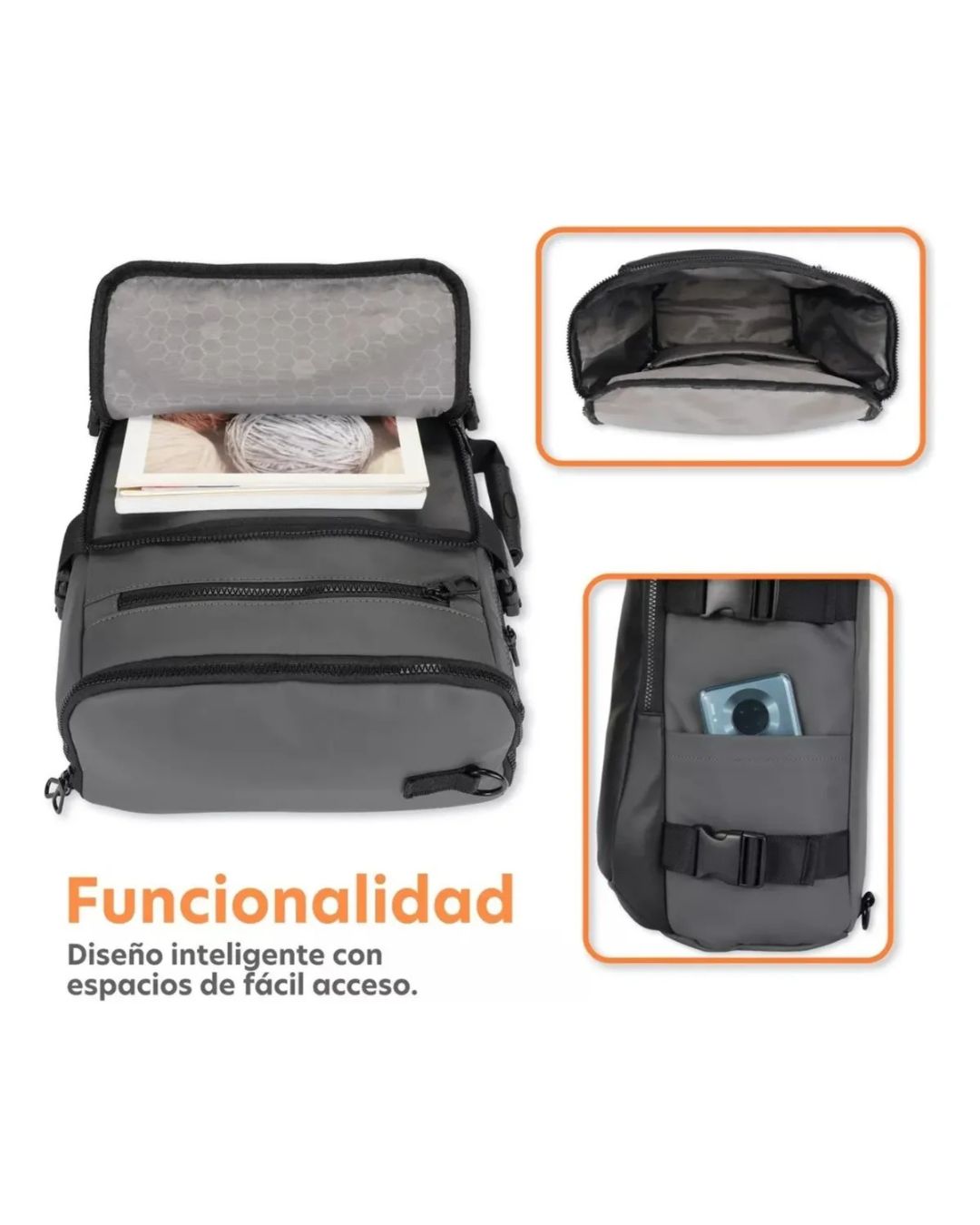 Mochila Urban Armor 3 en 1 - Bolso, Mochila, Maletin