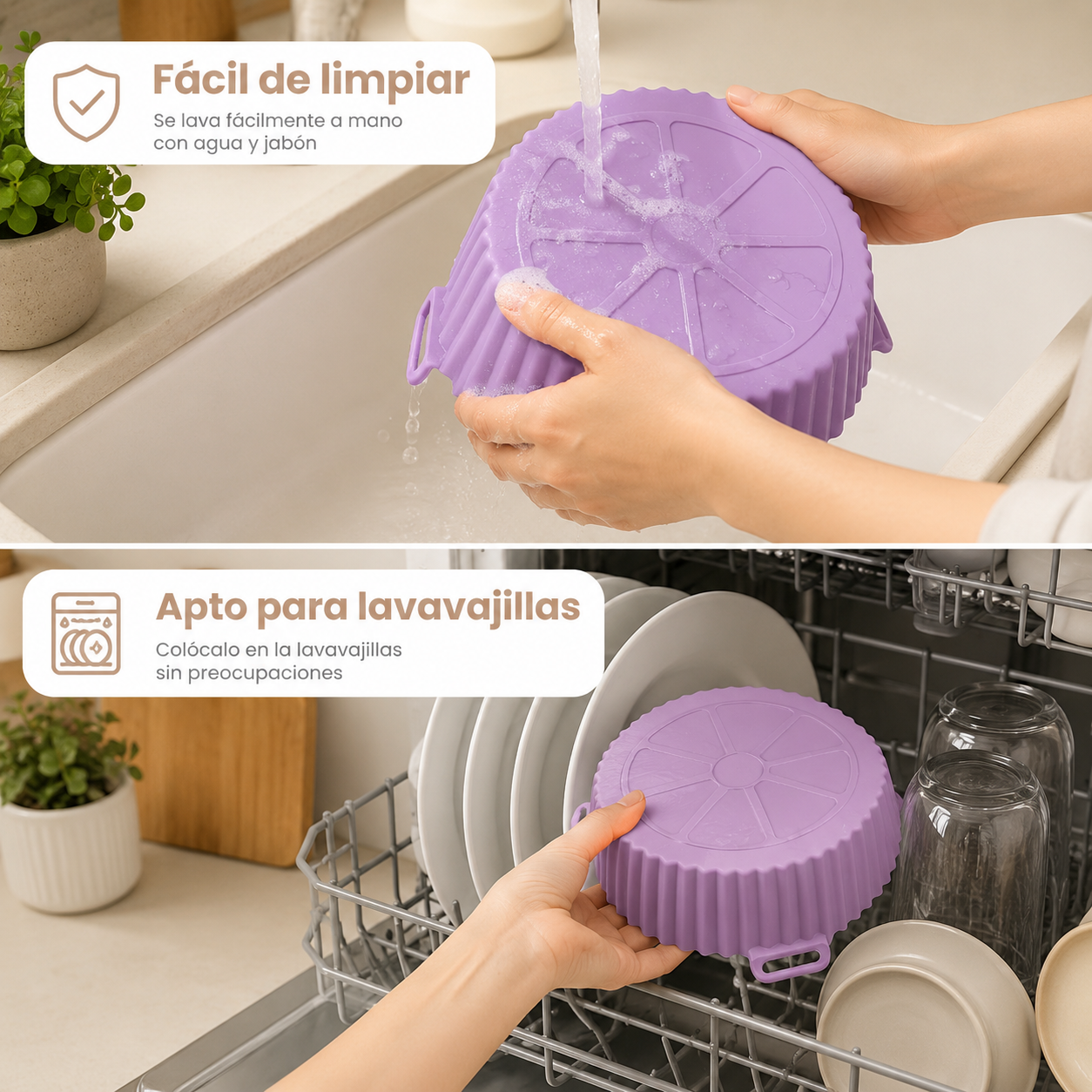Set de Moldes de Silicona para Airfryer 6 Piezas
