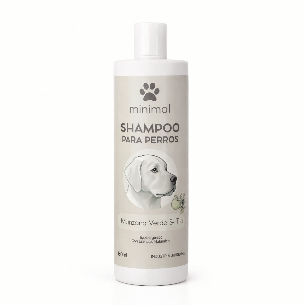 Shampoo para perros Minimal 480ml - Manzana Verde & Tilo