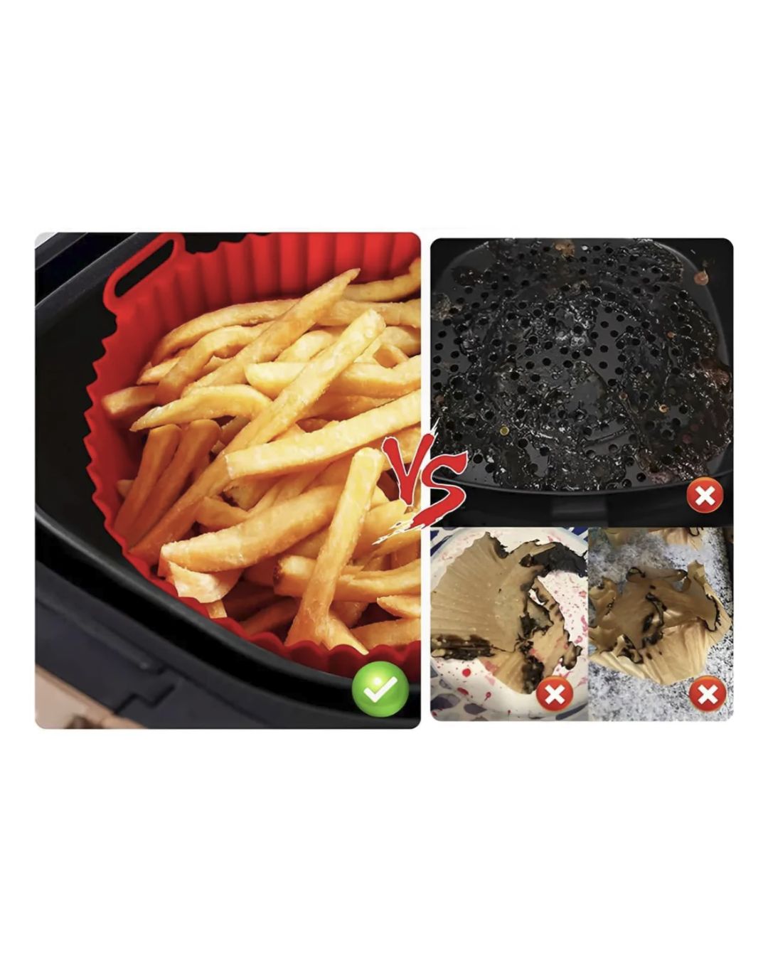 Set de Moldes de Silicona para Airfryer 6 Piezas