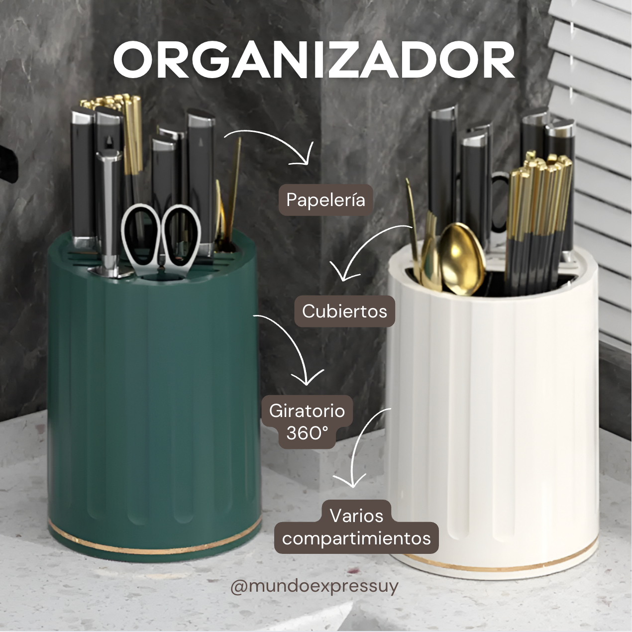 Organizador de Cocina Giratorio 360°