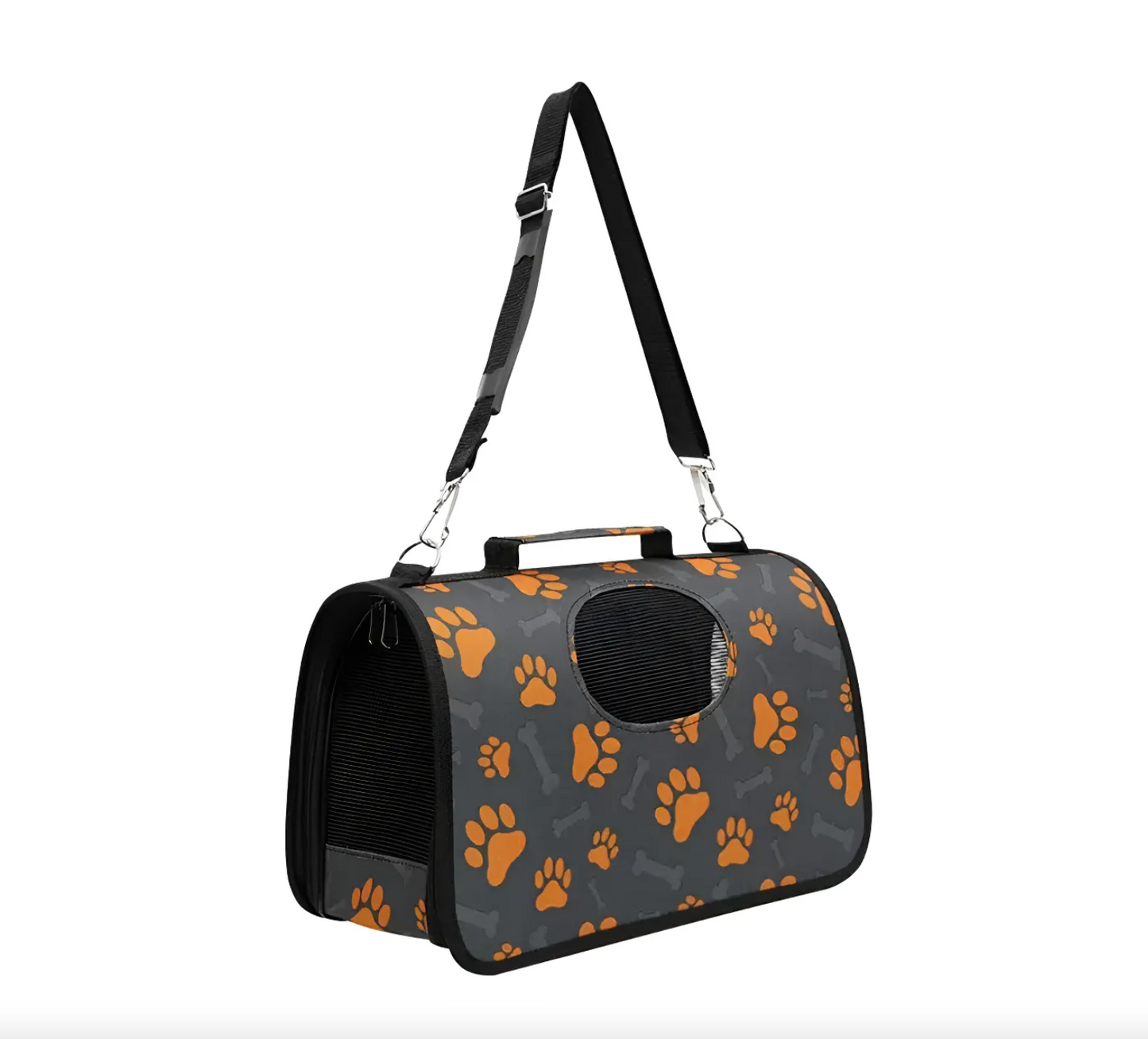 Bolso Transportador Mascotas de Viaje Perro Gato Huellas