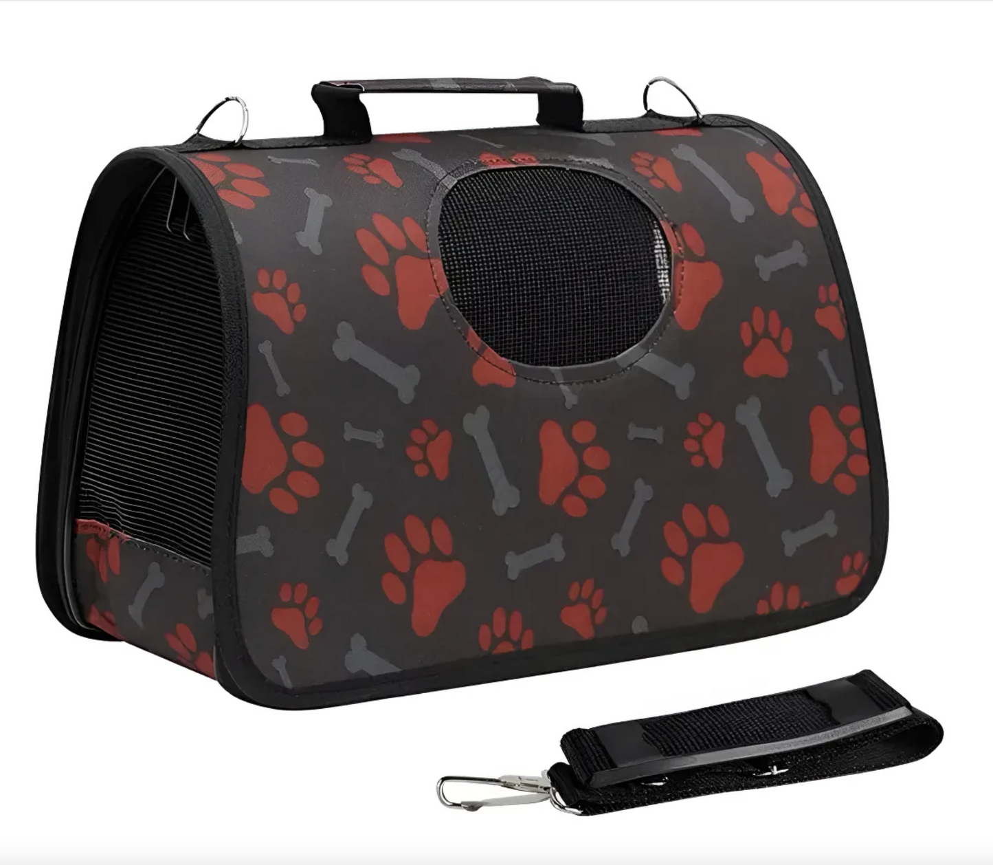 Bolso Transportador Mascotas de Viaje Perro Gato Huellas