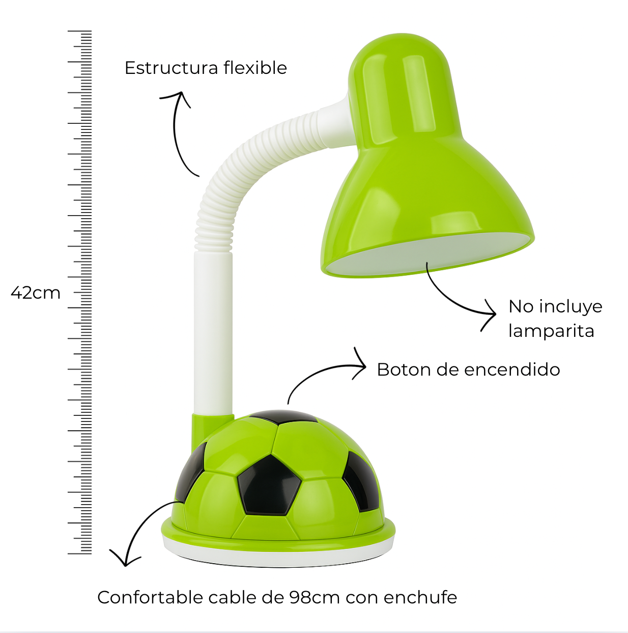 Lámpara de Escritorio Diseño Pelota