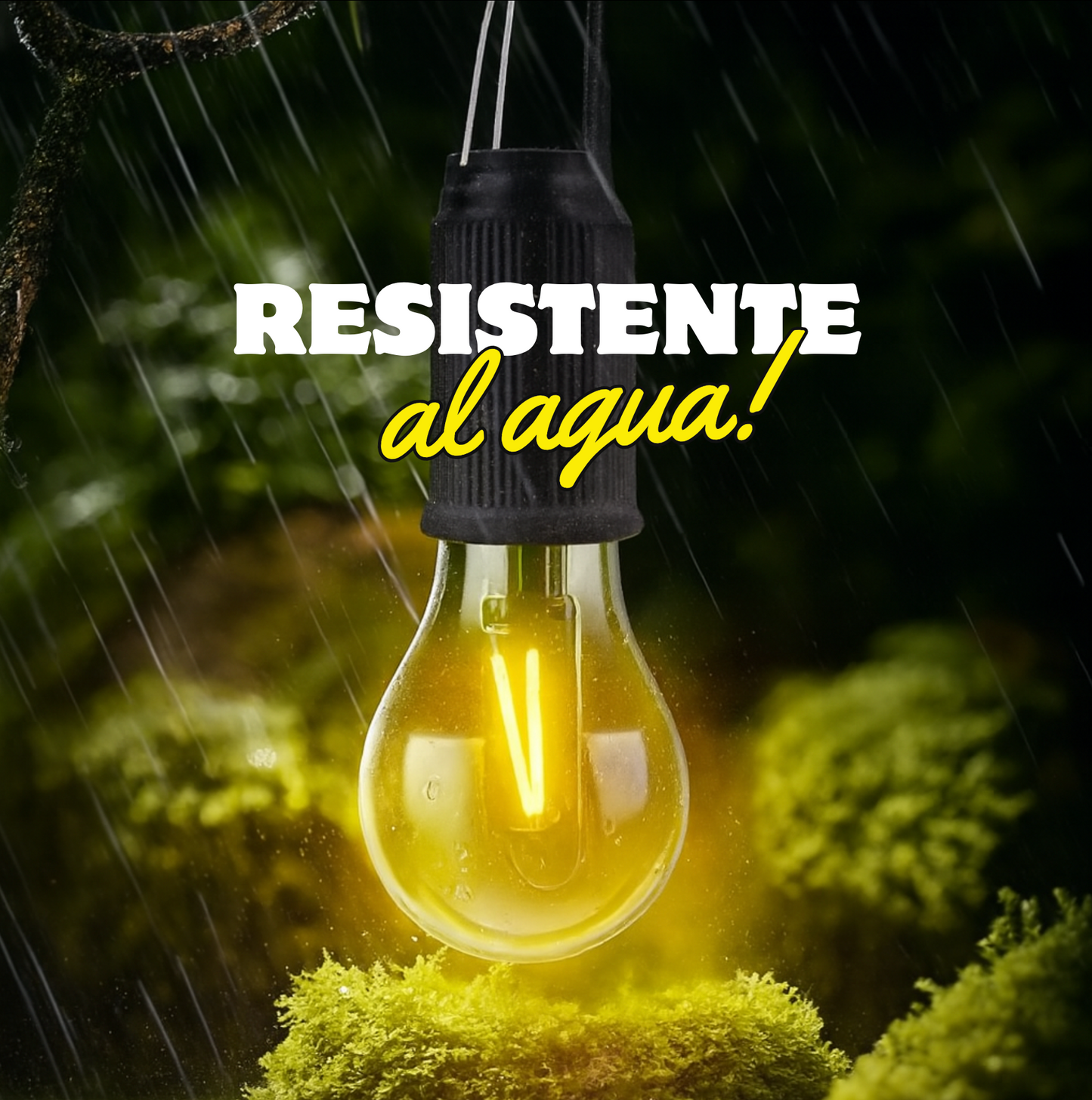 Lampara Bombita Recargable Portatil Gancho Colgar para Camping