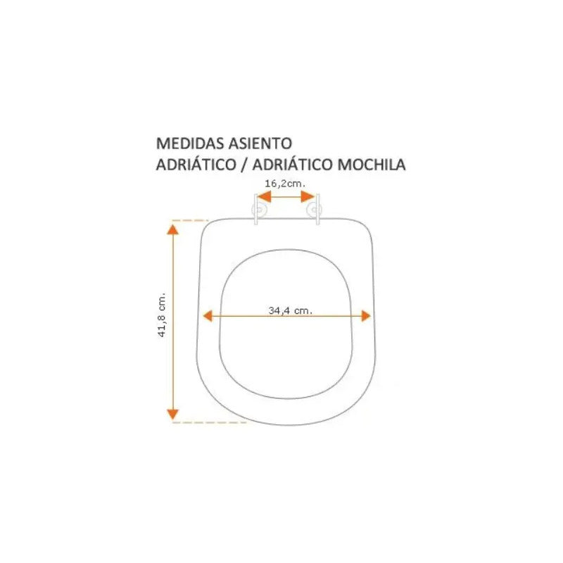 Asiento Para Inodoro Adriático Blanco