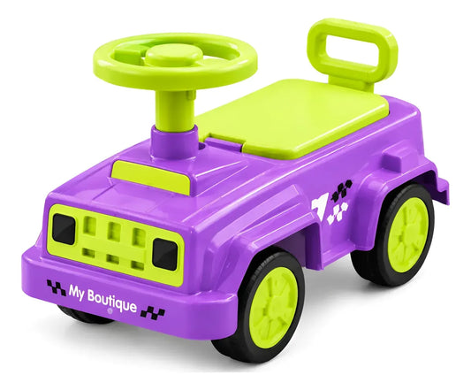 Buggy Auto Infantil Con Volante Y Respaldo