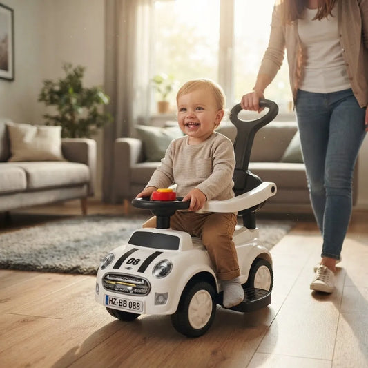 Auto Infantil Pata Pata Con Manija Y Respaldo