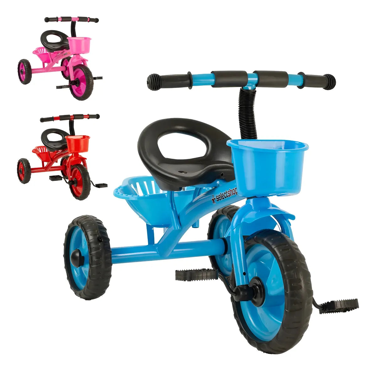 Triciclo Infantil Happy Babby Doble Canasto