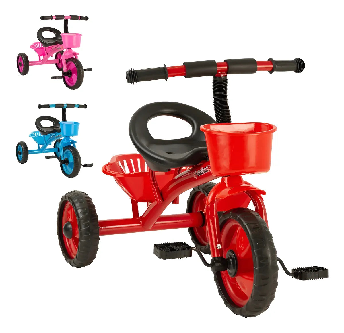 Triciclo Infantil Happy Babby Doble Canasto