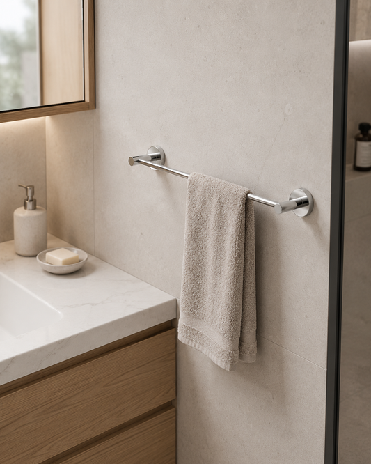 Toallero Barra Para Baño 60 Cm Cromado