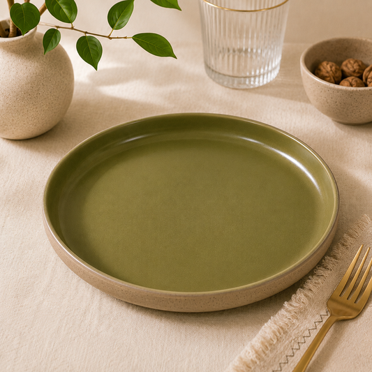 Plato de Cerámica Oliva 20cm