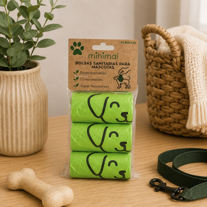 Bolsas Sanitarias para Mascotas Minimal - Biodegradables