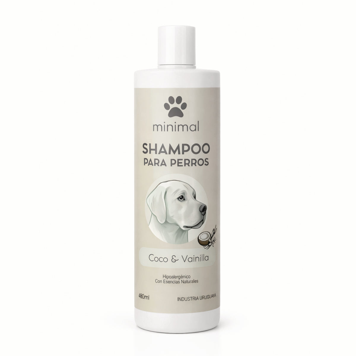 Shampoo para perros Minimal 480ml - Coco & Vainilla