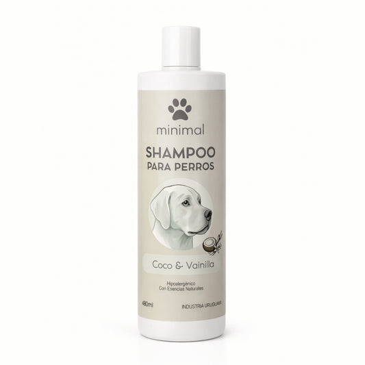Shampoo para perros Minimal 480ml - Coco & Vainilla