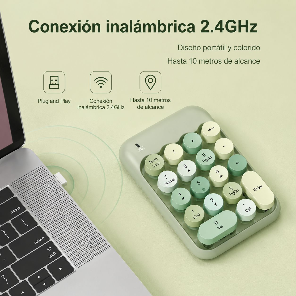 Teclado Numérico Inalámbrico