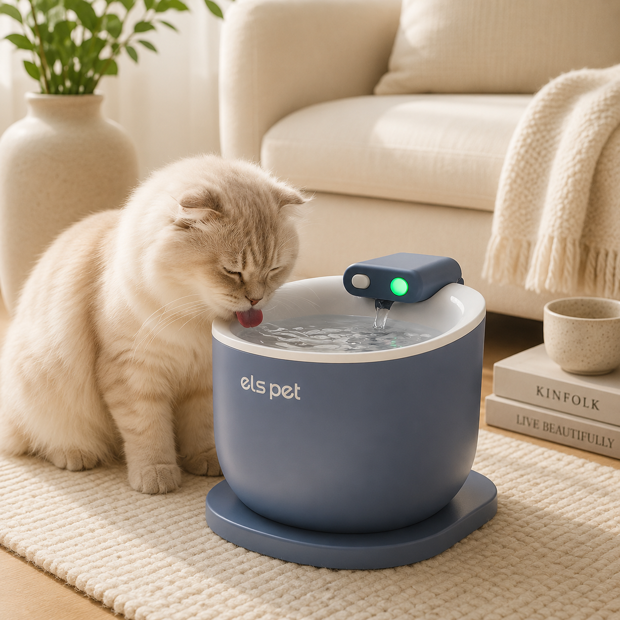 Fuente de Agua/Bebedero para Mascotas con Sensor