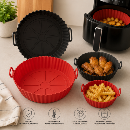 Set de Moldes de Silicona para Airfryer 6 Piezas
