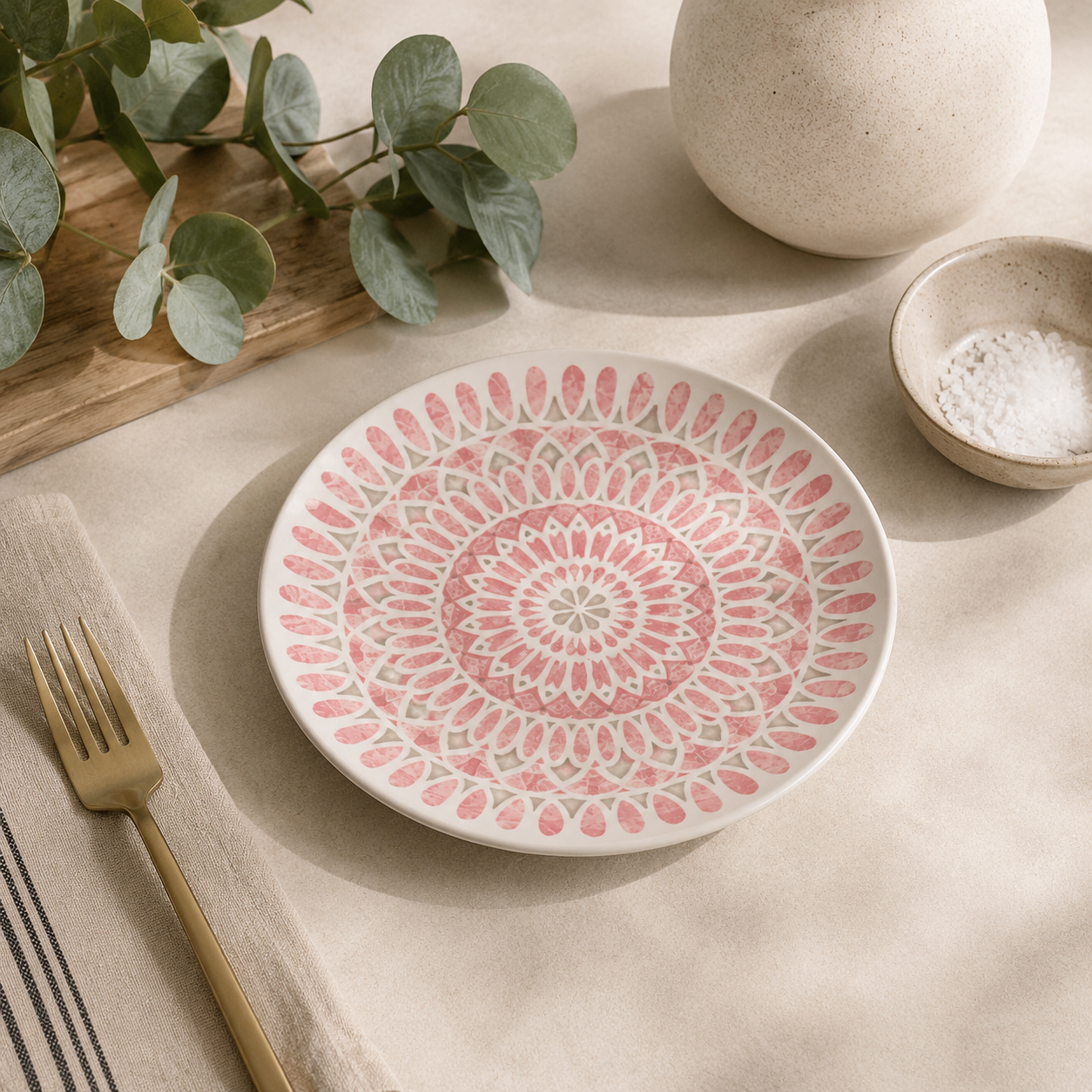 Plato de Cerámica Mandala 20cm