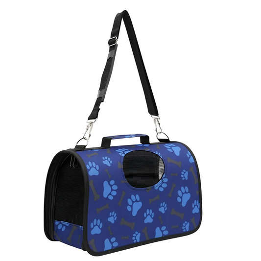 Bolso Transportador Mascotas de Viaje Perro Gato Huellas