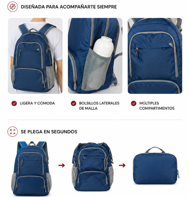 Mochila De Viaje Plegable
