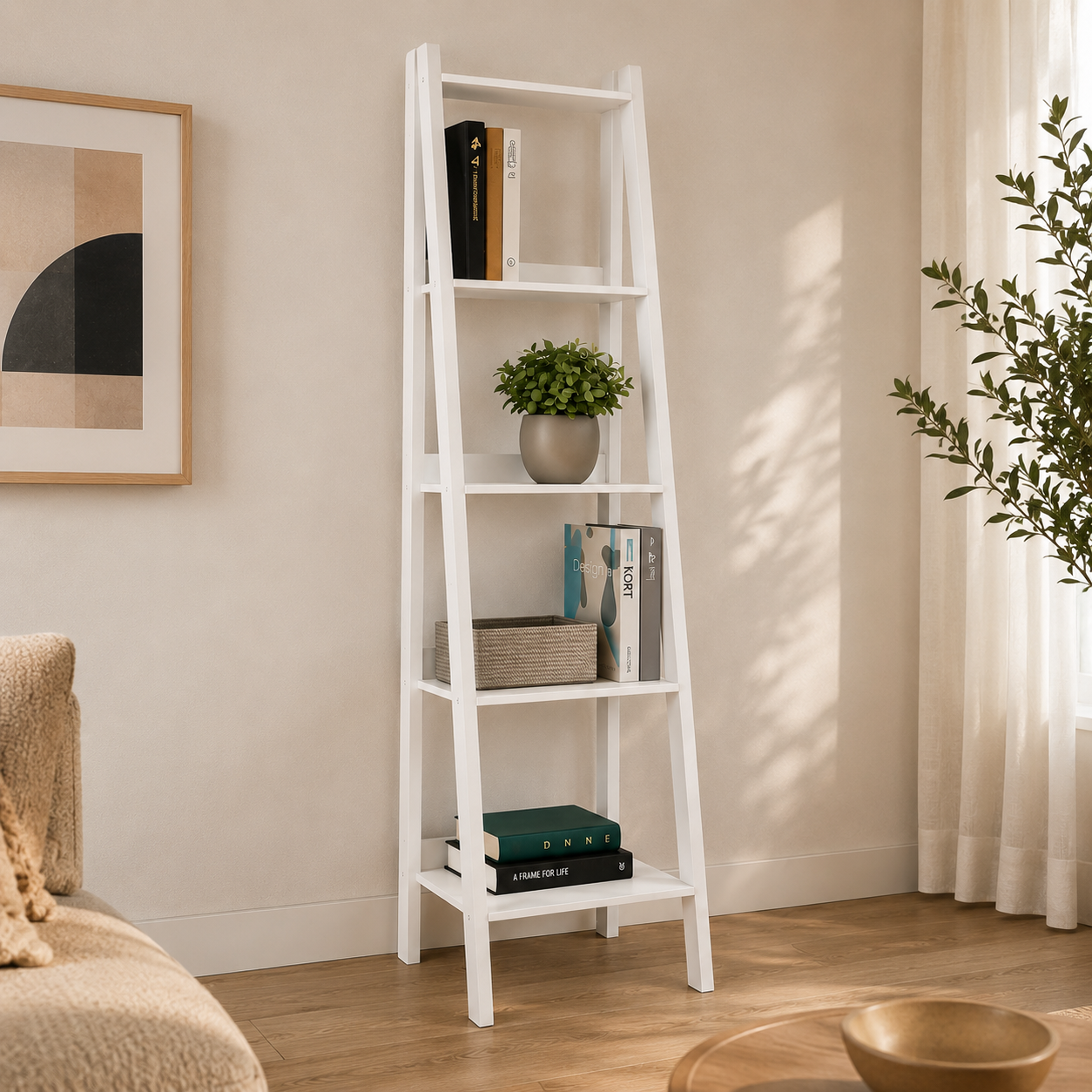 Mueble Repisas Rack Escalonado Deco Nórdico