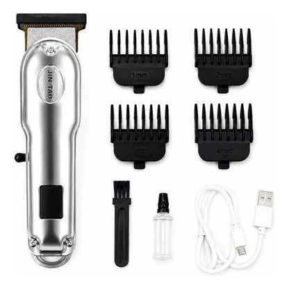 Máquina De Cortar Pelo Profesional Jin Tao Jt-8671 Plateado