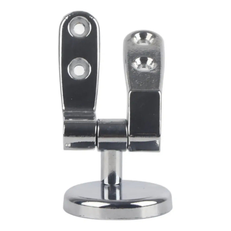 Herraje Metalico Para Tapa Inodoro Juego Bisagra Plateado