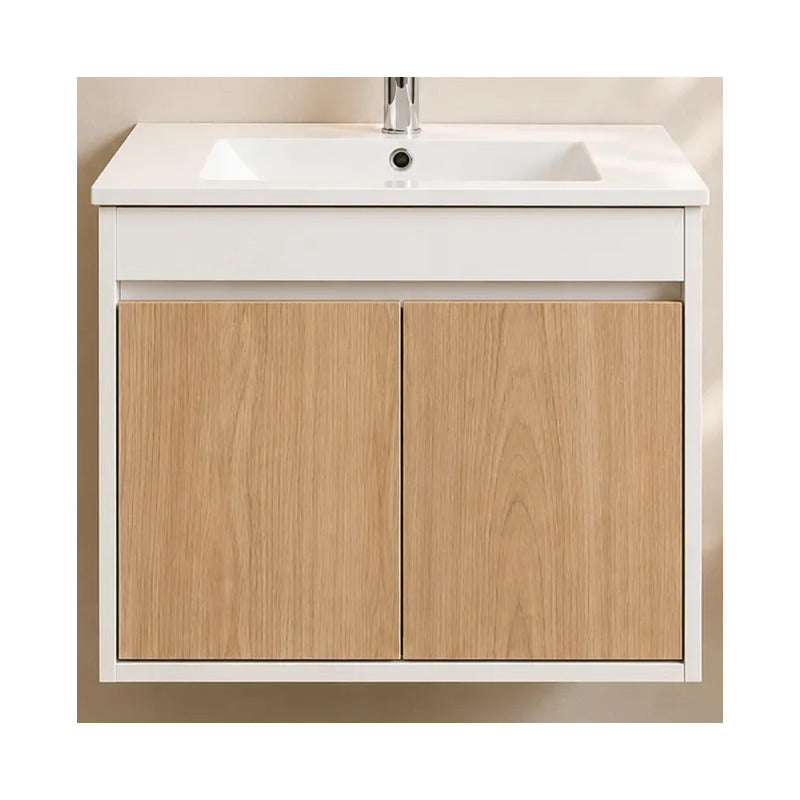 Mueble De Baño Colgante Con Bacha 2 Puertas 60cm