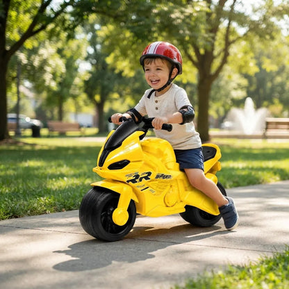 Moto Infantil Pata Pata Racing Amarilla Para Niños