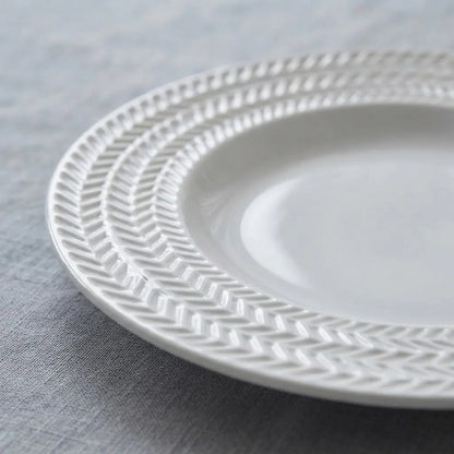 Plato Nórdico X6 Unidades 20cm Blanco Lisa