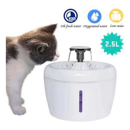Fuente De Agua Bebedero Para Mascotas Blanco