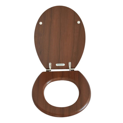 Tapa Asiento De Inodoro Water Mdf Madera Tabaco
