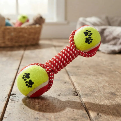 Pelota Interactiva Para Perro Y Gato Doble Pelota Rojo