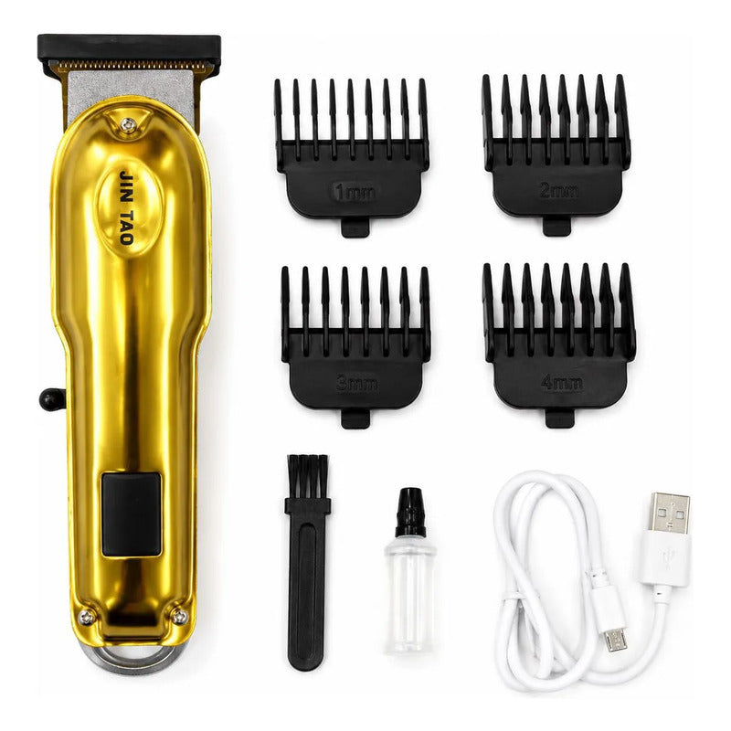 Máquina De Cortar Pelo Profesional Jin Tao Jt-8671 Plateado