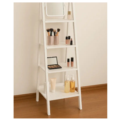 Mueble Hogar Repisas Rack Escalonado Deco Nórdico Blanco Blanco