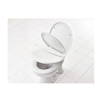 Asiento Inodoro Universal Oval Facil Colocación Cierre Lento Blanco