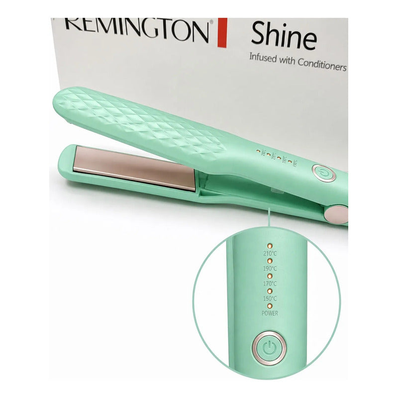 Plancha Alisadora Reimiogton Shine Therapy Re-2518 Verde