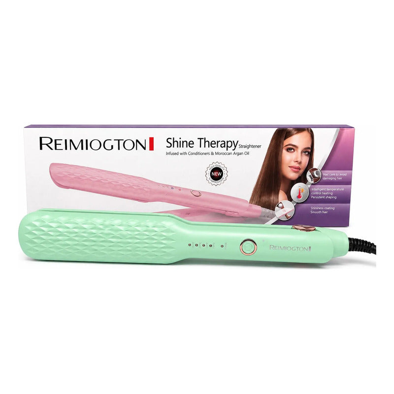 Plancha Alisadora Reimiogton Shine Therapy Re-2518 Verde