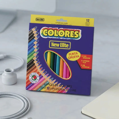 Lápices Mini Colores X12 Pack X6 Surtido