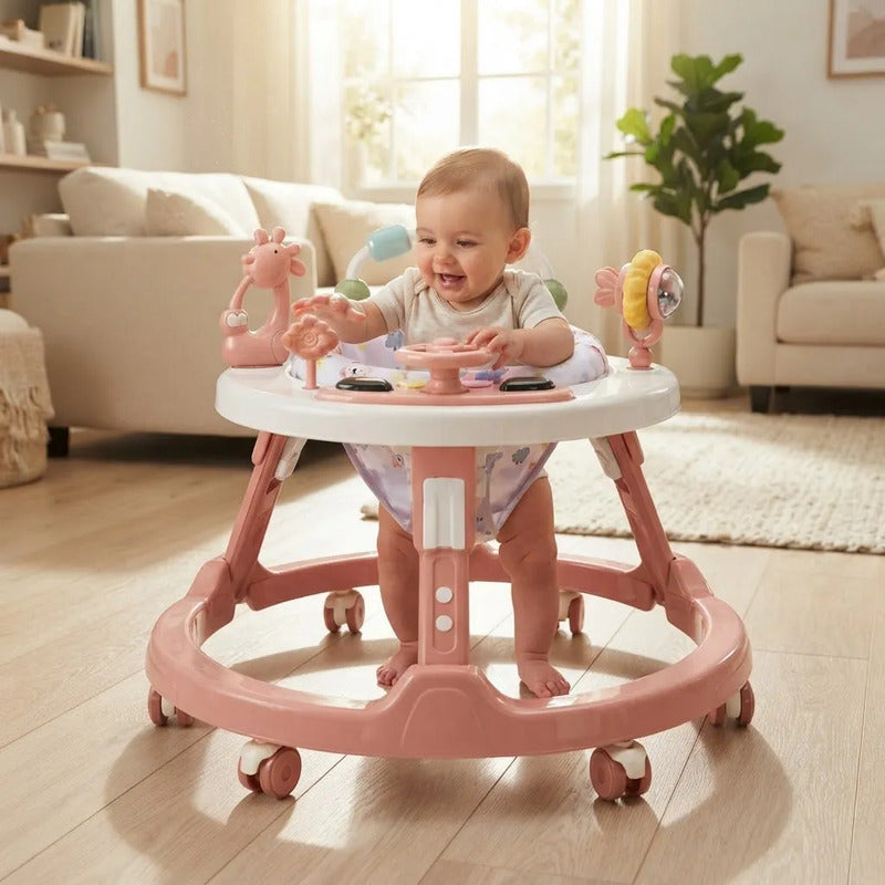 Andador Para Bebé Con Juegos Y Actividades Rosa