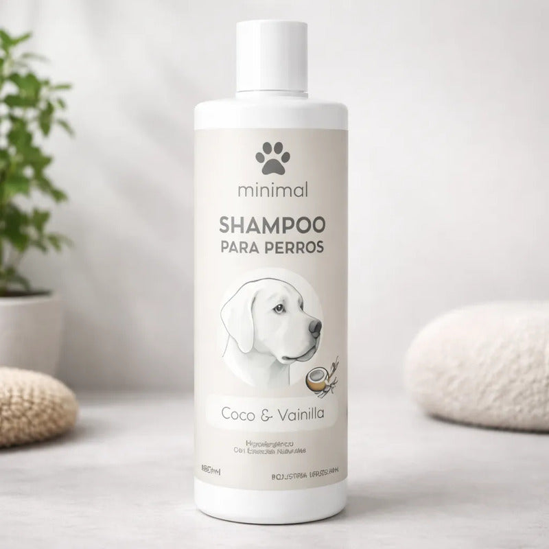 Shampoo Para Perros Minimal 480ml Coco Y Vainilla