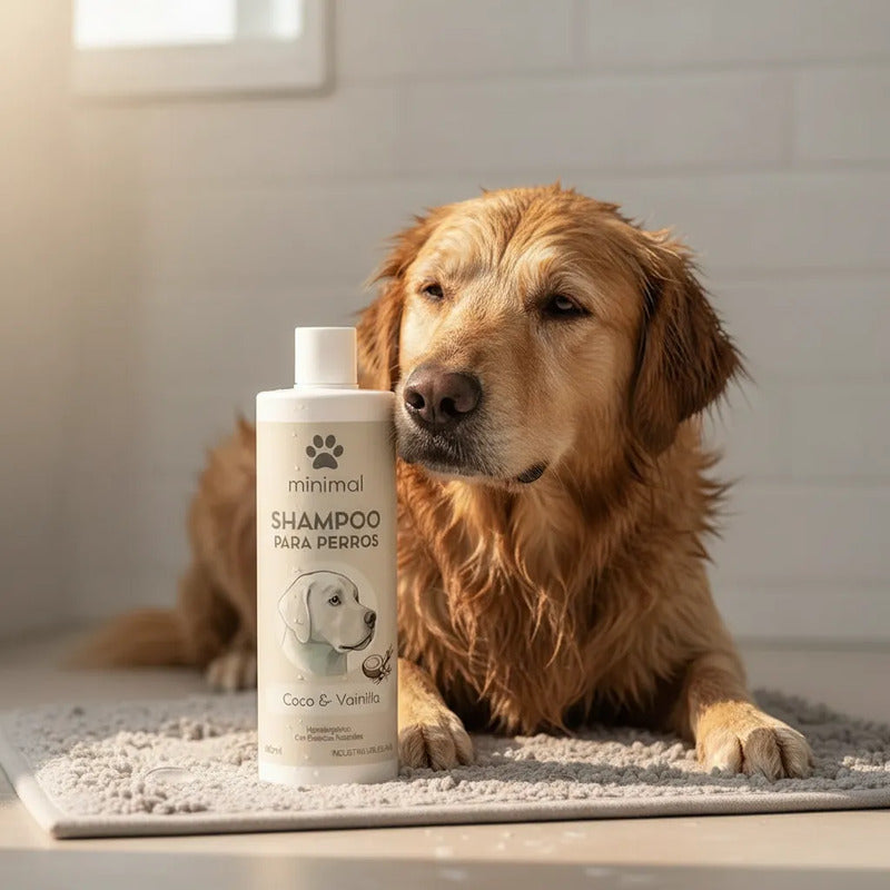 Shampoo Para Perros Minimal 480ml Coco Y Vainilla
