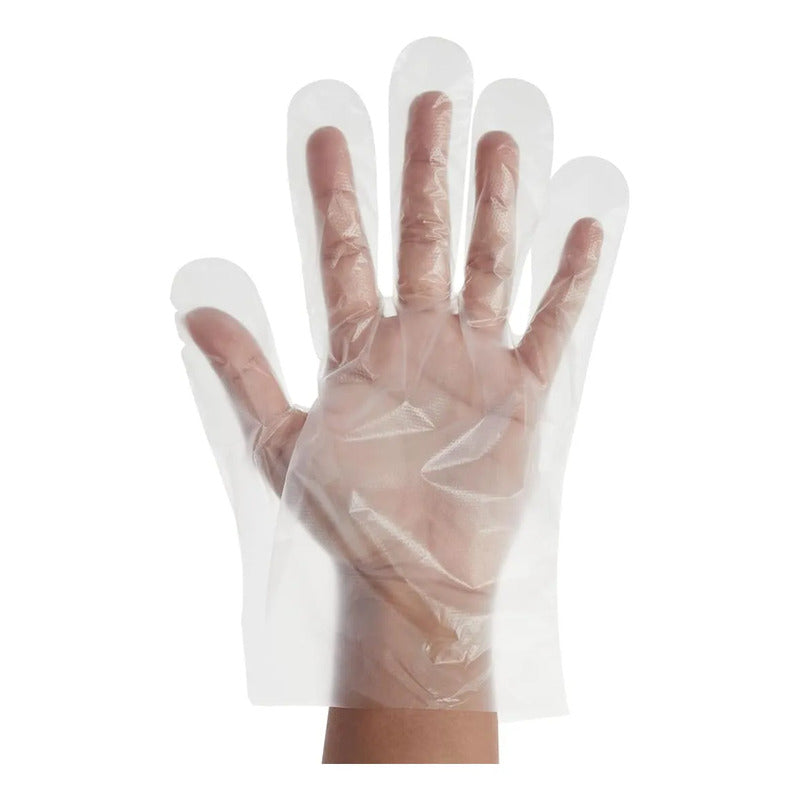 Guantes Descartables Multiusos Limpieza/alimentos 100 Piezas Transparente Unico