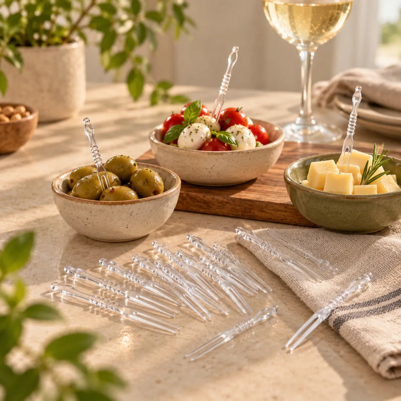 Pinchos Para Copetin X96 Transparente