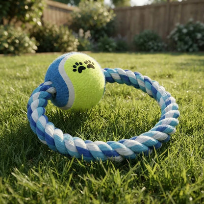 Pelota Interactiva Para Perro Y Gato Aro Azul