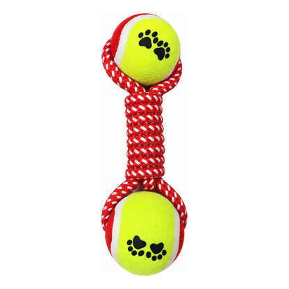 Pelota Interactiva Para Perro Y Gato Doble Pelota Rojo