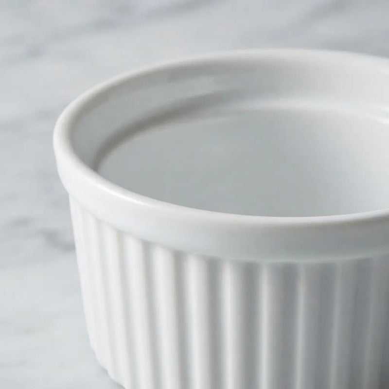 Set 6 Bowls Blancos Creme Brulee 10x4,7 Cm Blanco